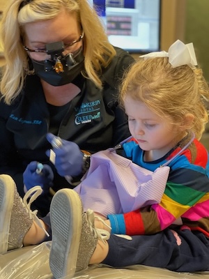 child receiving care