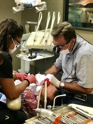 patient being treated for sleep apnea in Longview, Texas