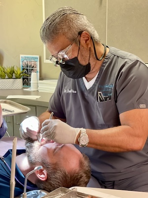 real patient receiving treatment